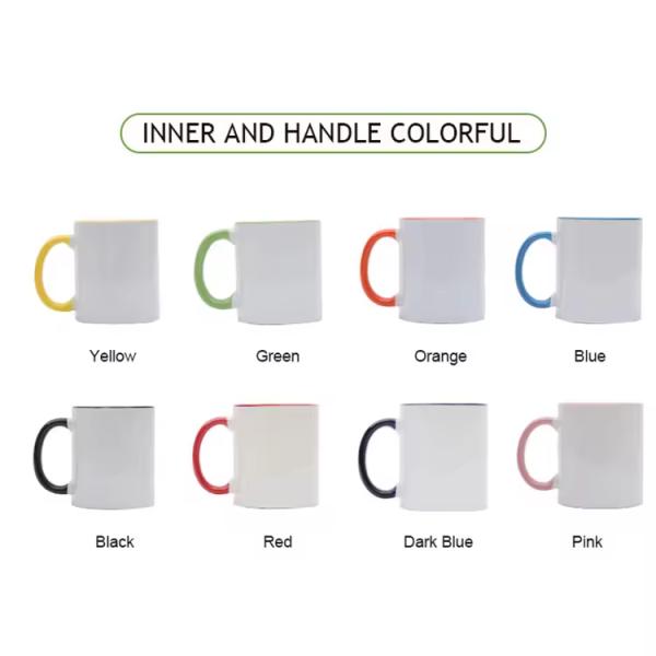 Novelty Design Style Ceramic Sublimation Mug 11oz Custom Colorful White Cup for B2B Needs