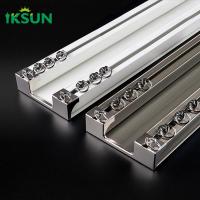 Heavy Duty Aluminium Double Curtain Track System Square Shape