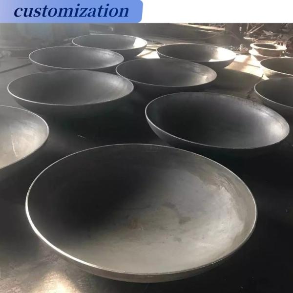 Cabeça de tanque de fim de prato esférico de aço inoxidável com apoio de fundição personalizado OBM