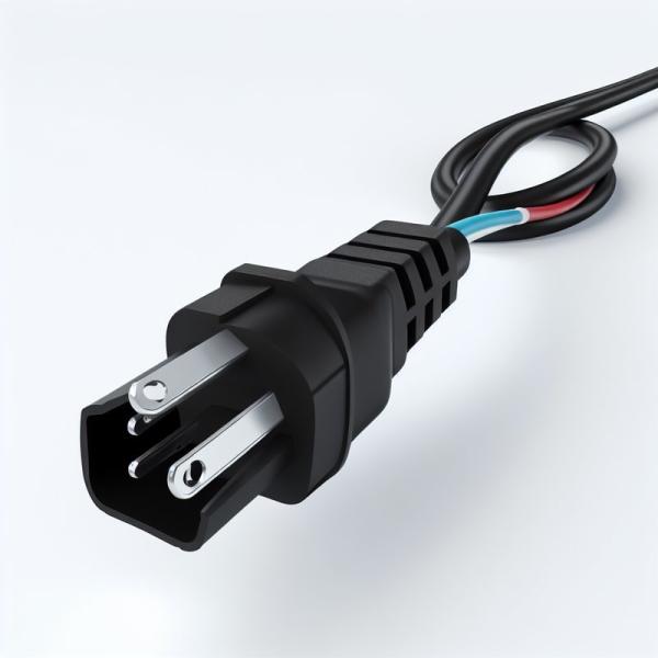 NEMA 5-15P to C5 Power Cord 18AWG SJT PVC Black
