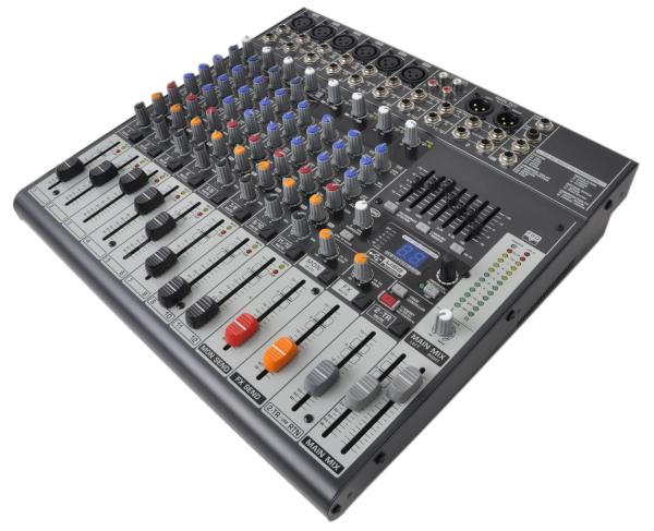 12 Channel Professional Audio Mixer  Audio Stage Mixing Console  X1222USB