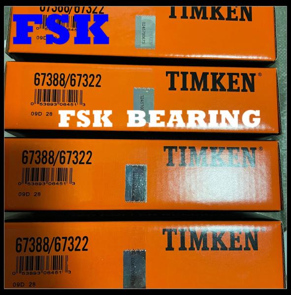 Single Row 67388 / 67322 Tapered Roller Bearing lnch Bearing Catalogue