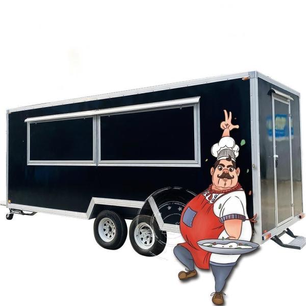 4 Meter Coffee Cart Trailer Yieson Fast Food Carts for Outdoor Food Service