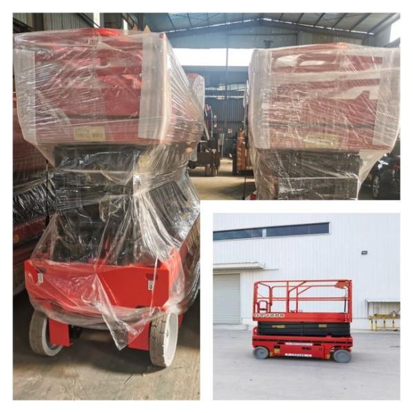 Сталь составляет 12m самоходное Scissor платформа подъема с рукояткой управления