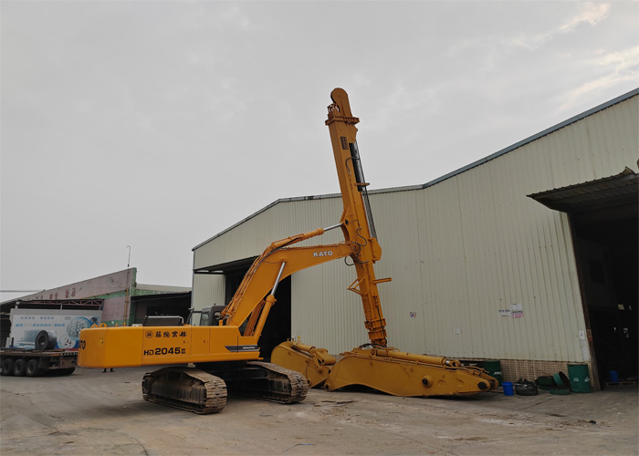 Kobelco SK380 32M экскаватор телескопическая рука с 1,6 м3 Clamshell ведро
