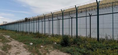 Galvanized Clear View Anti Climb Security Fencing For Airports Prisons Train Stations