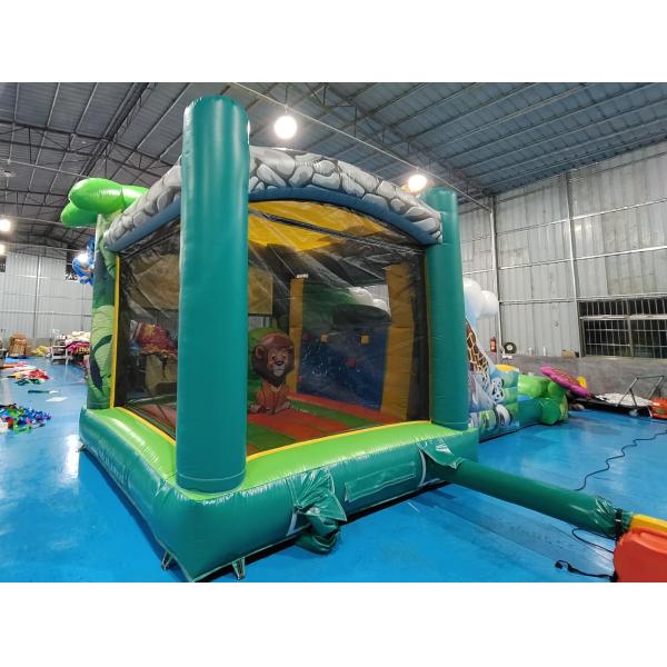 На улице подскакивающий дом с горками джунгли животные надувный подскакивающий замок с горками комбинированные двойные горки для аренды