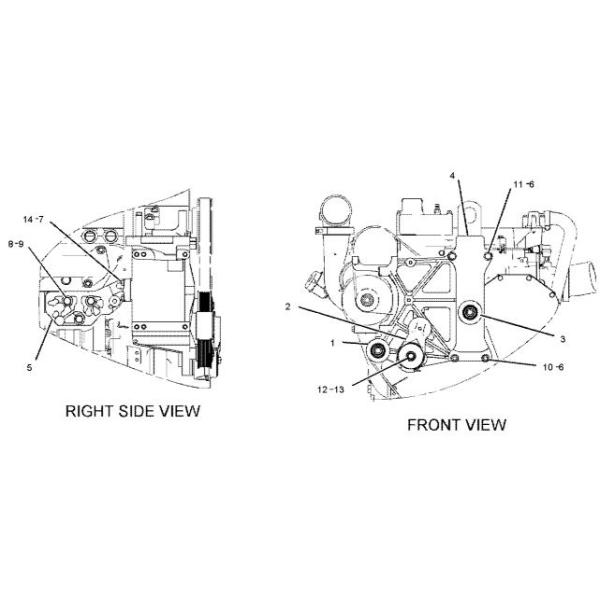 211-7895 Belt Tensioner Applied To   345C 345D 349D Excavator Spare Parts