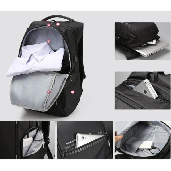 Рюкзак ноутбука анти- похищения водоустойчивый с емкостью загрузочного люка УСБ большой