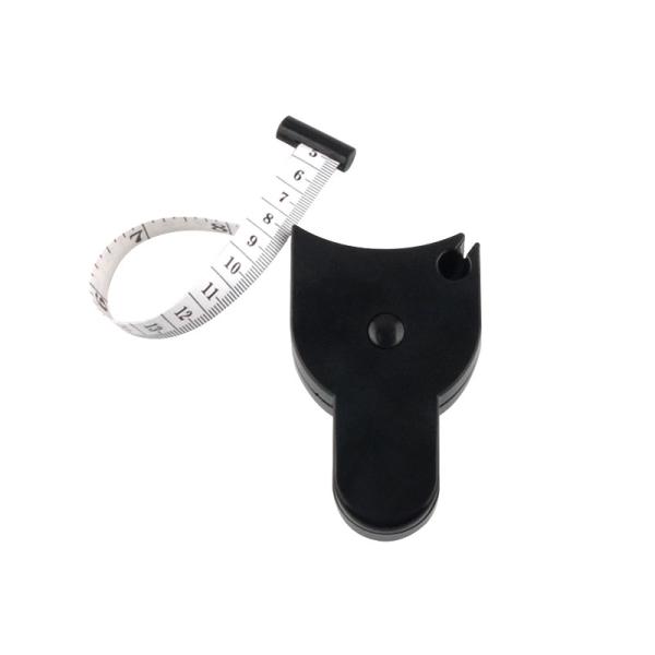 60 pouces de ruban métrique escamotable noir de corps pour des enthousiastes de forme physique