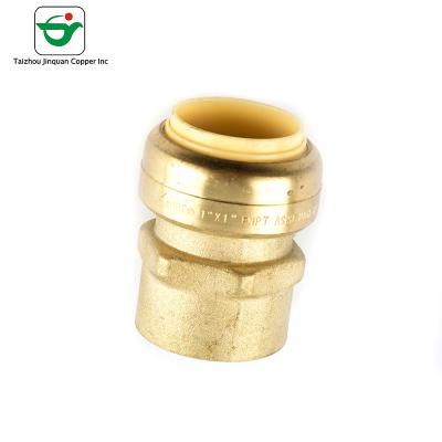 Lead Free C46500 End Stop 1 inch Brass Push Fit Pipe Connectors