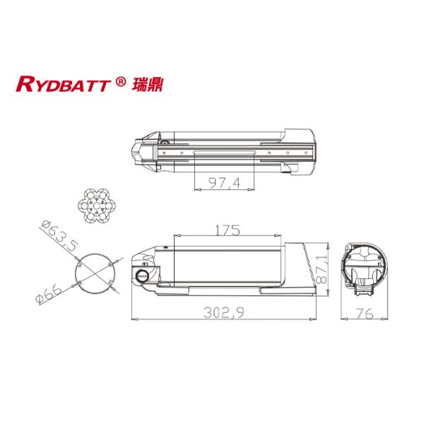 Redar Li 18650 Electric Scooter Battery Pack 24v 5.2Ah 500 - 1000 Times Life