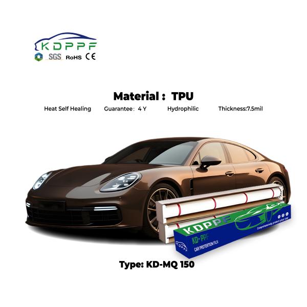 7.5 Mil Heat Repair Gloss Car Wrap Clear Paint Protection Film Tpu Car Film