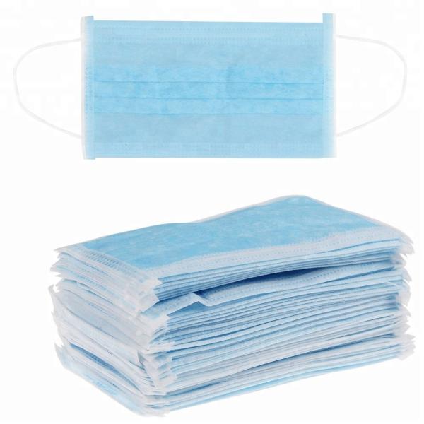 Easy Fold Face Mask Earloop 3 Ply , Non Woven Disposable Mask Custom Packing