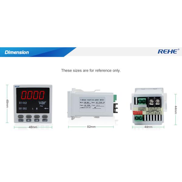 Single Phase Digital New Type  LED Reactive Power Meter 48*48MM digital vu meter