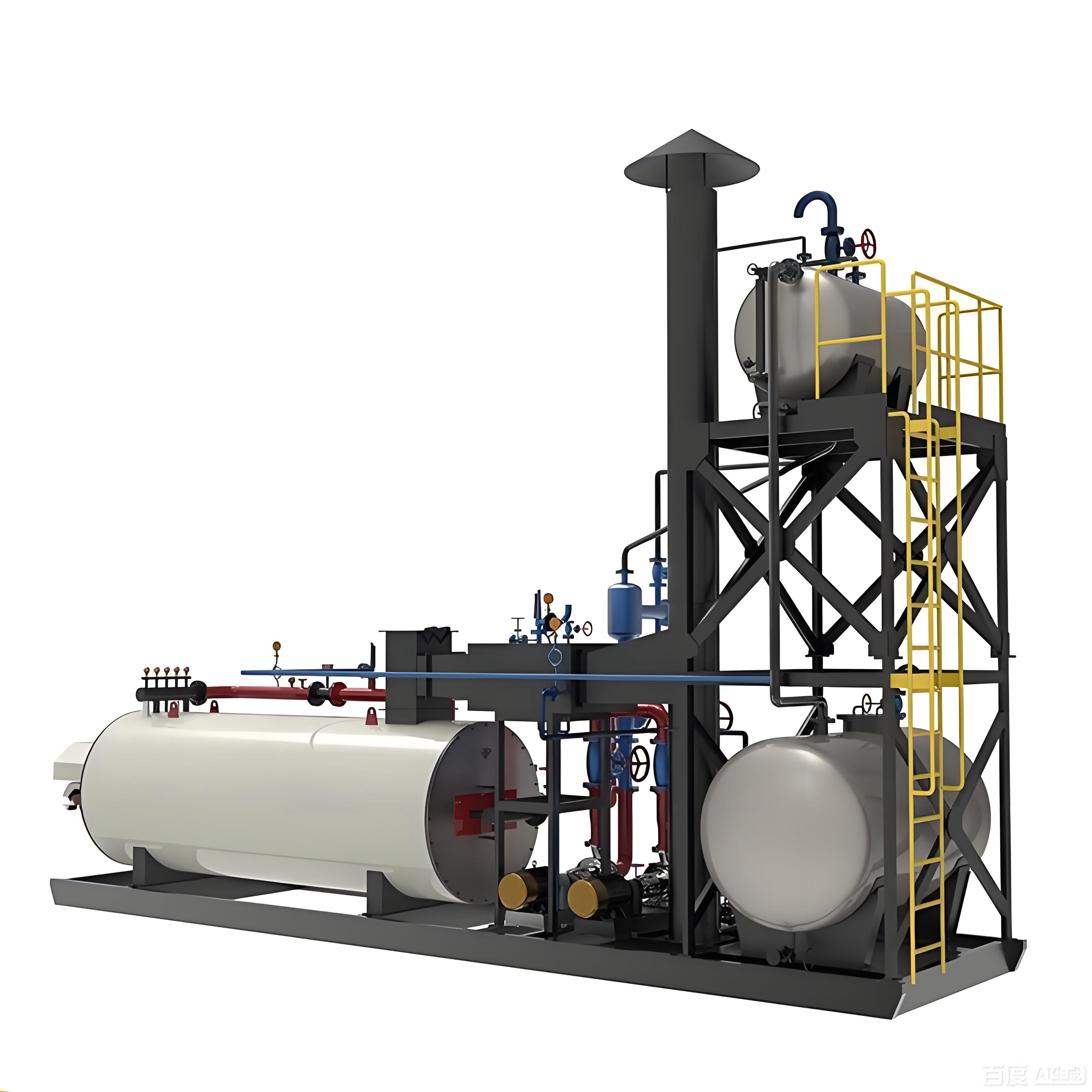 2100 Kw Horizontal Oil Gas Fired Thermic Fluid Heating Boiler