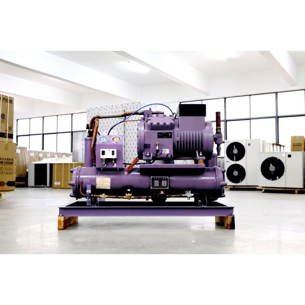 Easy-Maintenance Copeland Scroll Compressor Condensing Unit | Water-Cooled for Industrial Refrigeration