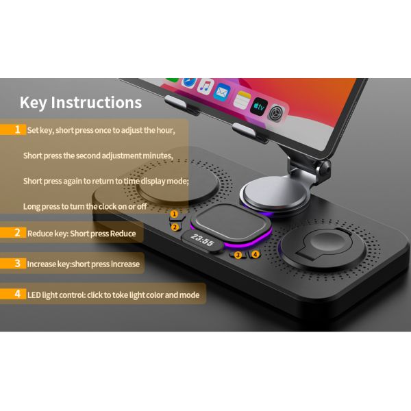 3 In 1 Wireless Charger Dock Station Max 15W Fast Charging Wireless For I Series Wireless Device