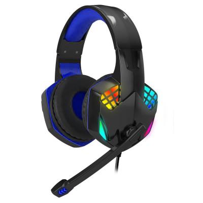 fones de ouvido prendido 2m do jogo, auriculares do jogo do diodo emissor de luz com microfone
