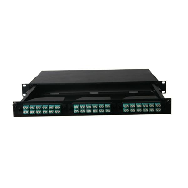 1U High Density Data Center 19' MPO Fiber Optic Rack Mounted Patch Panel