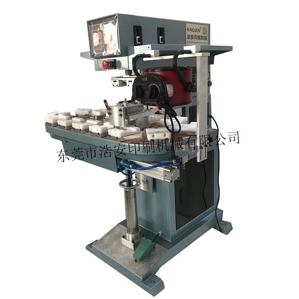 Two Color Pen Cap Semi Automatic Pad Printing Machine With German Pneumatic Components