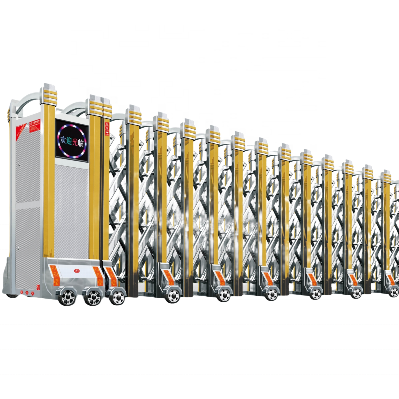 Electric Automatic Stainless Steel Driveway Folding Gate Door Welded Gate Design Safety Retractable Gate