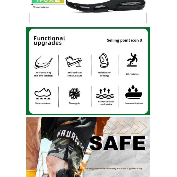 Zapatos de trabajo de tela de alambre de acero superfino con entresuela anti-perforación de Kevlar y opciones de logotipo personalizado