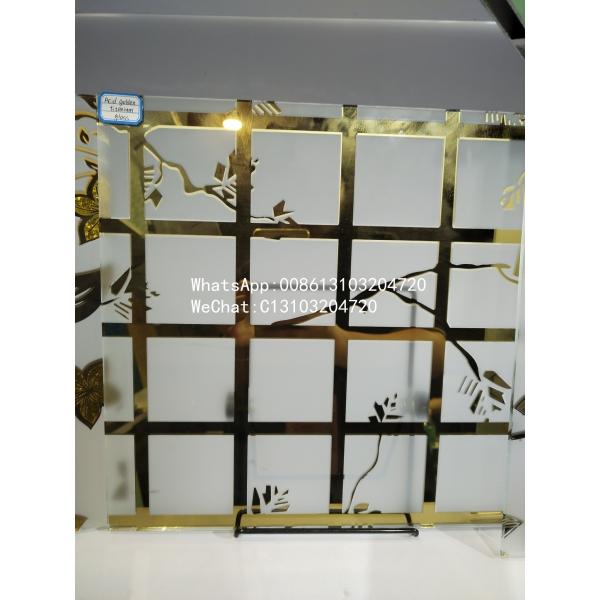 Interior de vidrio decorativo Excelente baño Decoración exterior sólida 3,5 mm 4 mm Personalizado