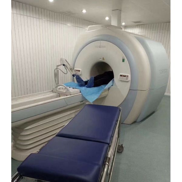 Non Magnetic Stretcher with 240 Kg Weight Capacity Non-slip Surface and Non-magnetic Aluminum Alloy for MRI Rooms