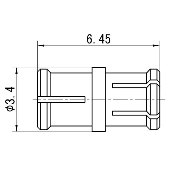 SMP Female to SMP Female RF Coaxial Adapter