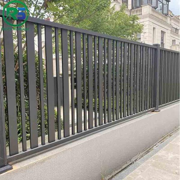 Balaustrada de alumínio da veneziana do estilo simples de Aspen Slatted Contemporary Aluminum Fence