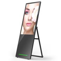 Machine de publicité pliable avec affichage numérique LCD portable à batterie de 43 pouces
