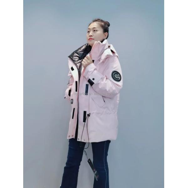 FODARLLOY F22567 Ladies Warm Hooded Cotton-padded Clothes Women Slim Long Winter Jackets Women Coats