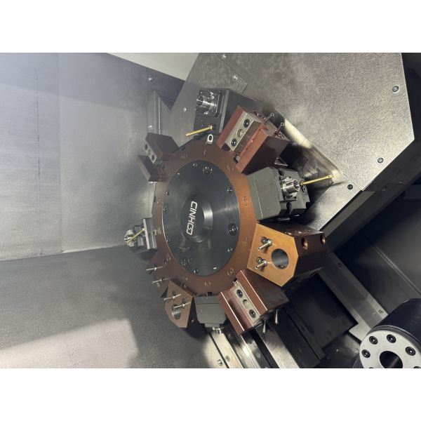 SMTCL T5.2-500Q Horizontal 12-station power turret Pump Rotor Shaft Processing CNC Turning Center