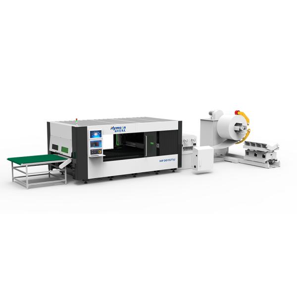 HF-TU Series Uncoiling Auto Feeding Laser Cutting Machine For Metal Coiling Cutting