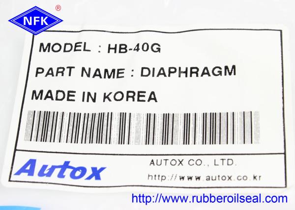 Hydraulic Breaker Rubber Diaphragm Seals , FURUKAWA Hammer Industrial Rubber Seals HB40G