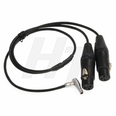 ARRI Alexa Mini Camera 2 Channel Audio Input Cable XLR 3 Pin Female to Right Angle 5 Pin