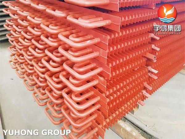 H Type Tube Finning Seamless Steel ASME SA213 TP317 Boiler Pressure Parts For Economizer