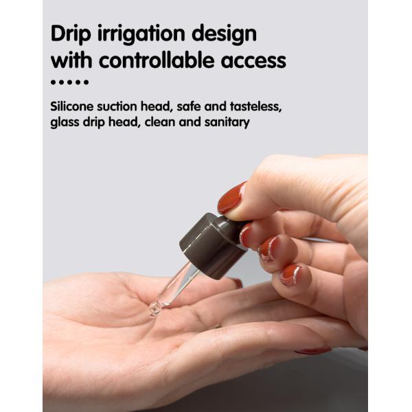 15 ml PETG Cor e Logotipo personalizados PET Caixa de óleo para cabelo garrafa de cuidados com a pele embalagem soro embalagem UKD04