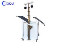 OKAF Mobile Sentry Camera Security Trailer , Solar CCTV Surveillance Trailer PR06