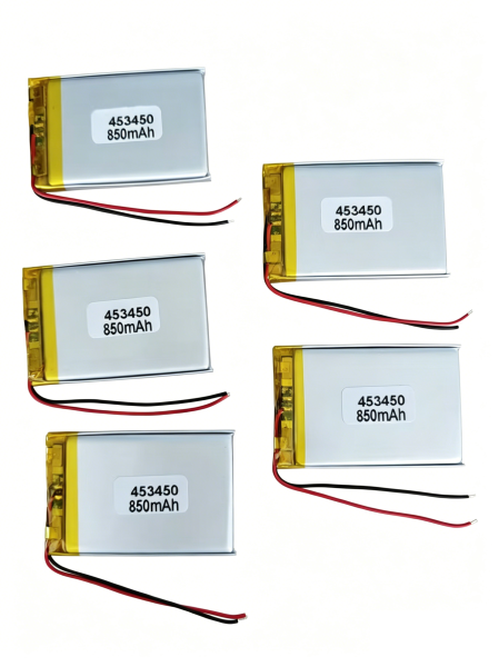 Durable 3.7 Volt 850mAh Rechargeable Lithium Polymer Battery for Electronic Devices