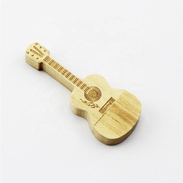 Guitar Shape Promo Gifts Wooden USB flash Drives 32Gb With Nice Gift Wood Packing