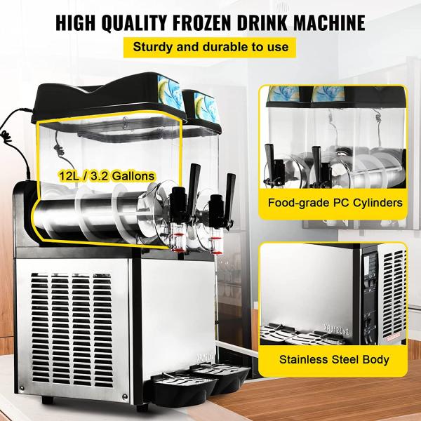 Cocktail da agitação de leite de Margarita Frozen Ice Slush Machine 220V