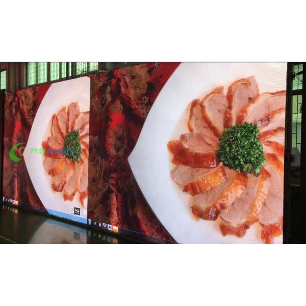 P4 Large LED Wall Screen Display Outdoor Iron Steel Aluminium Material 1920hz