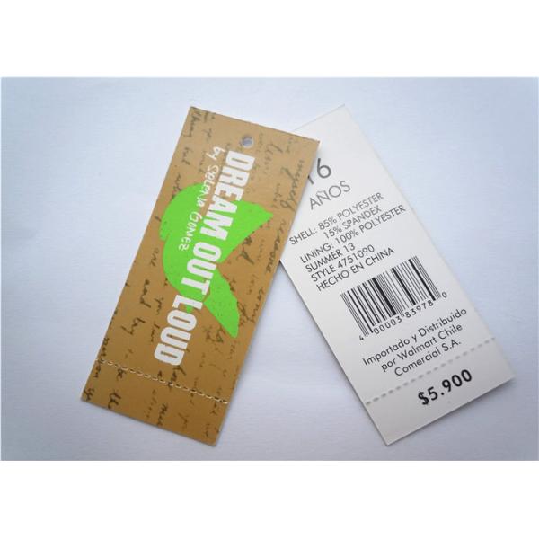 Recyclable Clothing Label Tags Jeans Paper Hang Tag Garment Accessory