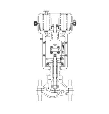Three Way Micro Flow Single Seated Control Valve ANSI 150 300 600LB PN16 PN40