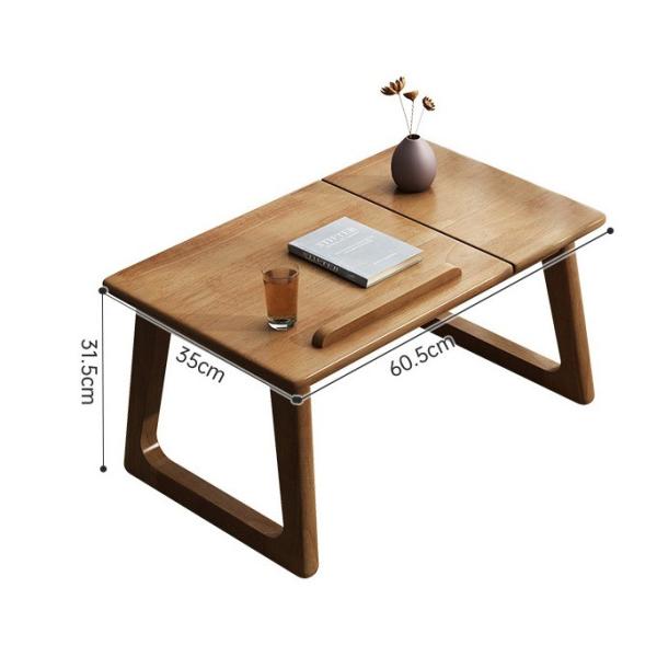 Customize Wooden Side Table for Learning and Living Room Furniture without Folded in Natural Color