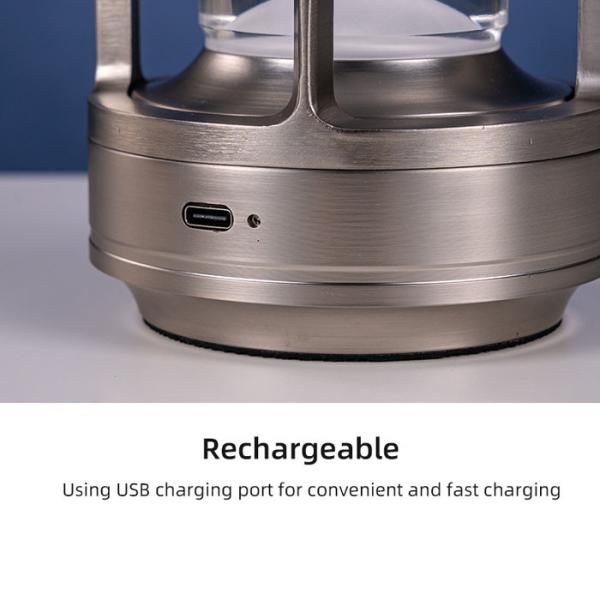 Retro Cross Shaped Touch Led Light Tri Color Dimmable LED Desk Light With C Type USB Interface