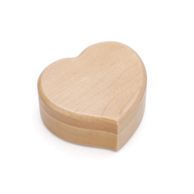 Christmas Holiday Wooden Jewelry Music Box with Silk-Screen Printing and Burned Design