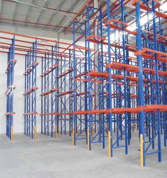 Customized Forklift Drive In Racking System Warehouse Storage Logistic Equipment